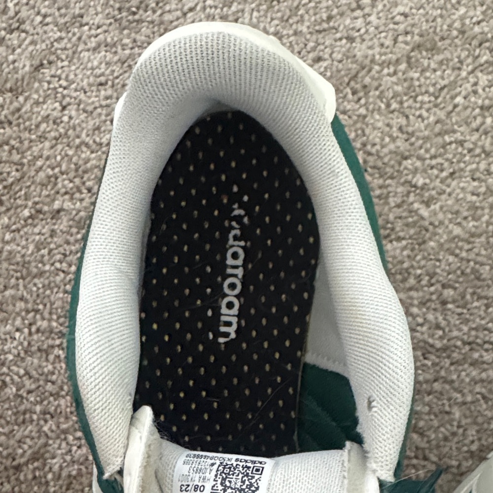 Adidas Forest Green and White Sneakers - Picture 6 of 7